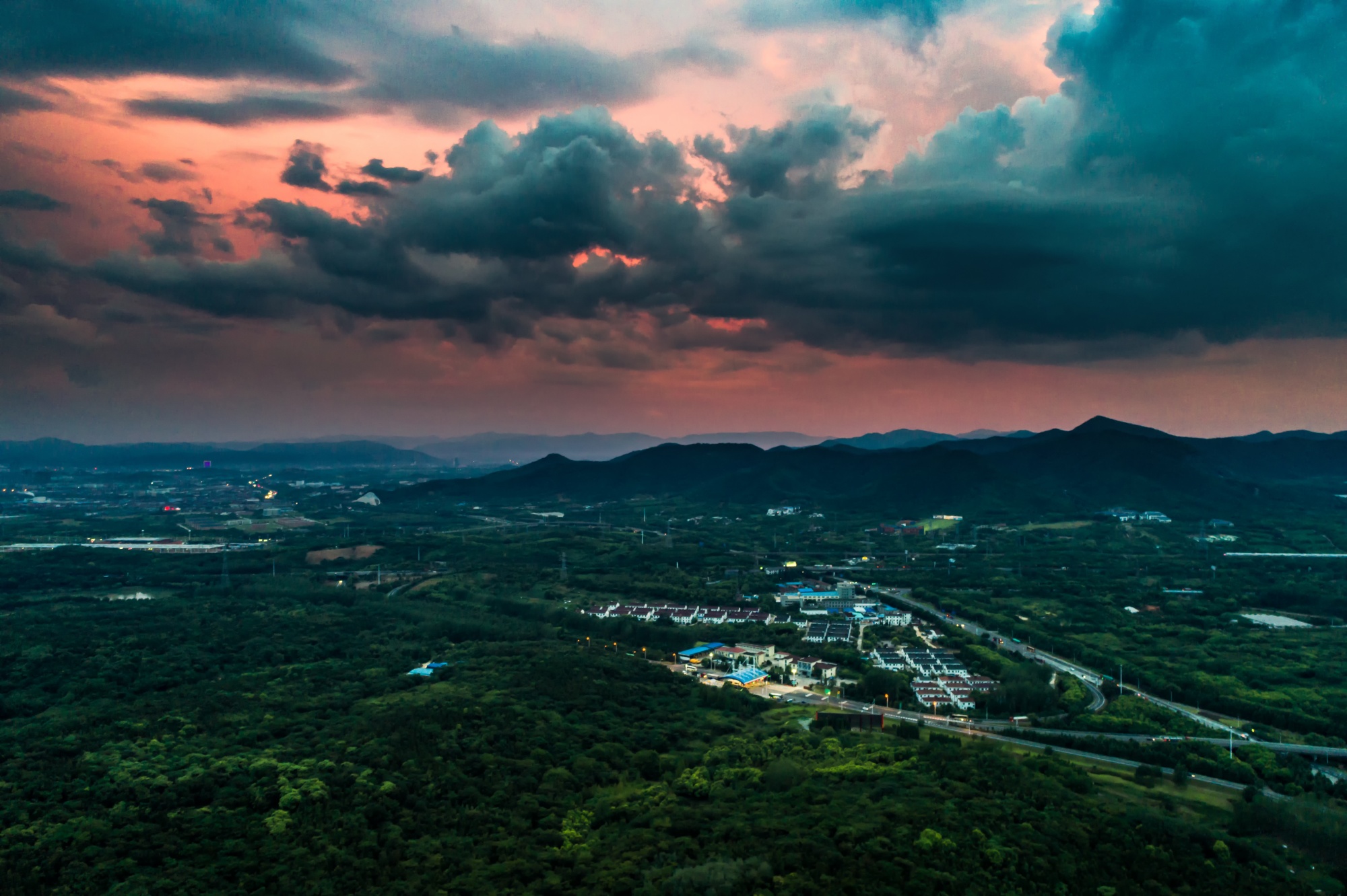 Twilight Over the Verdant Hills